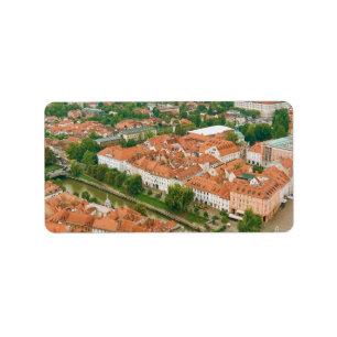 Étiquette Ljubljana d'en haut