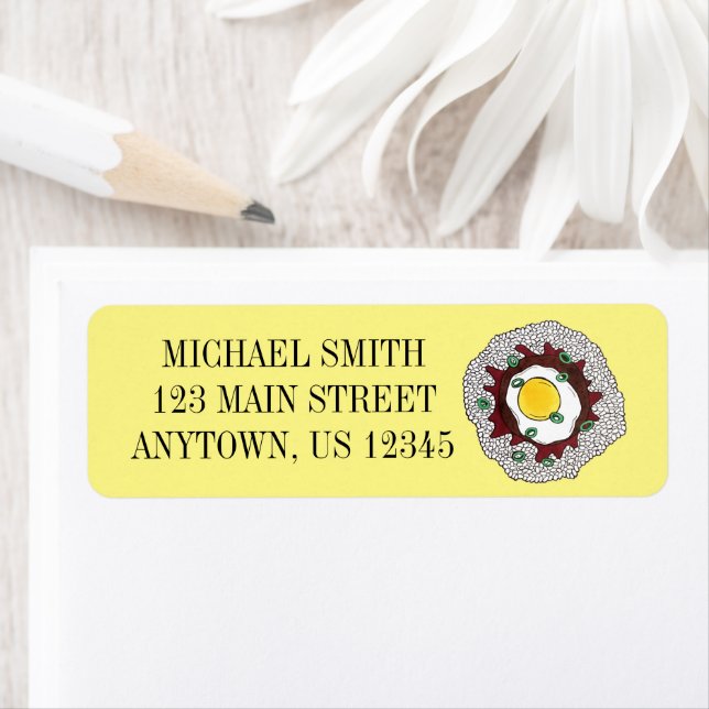 Étiquette Loco Moco Cuisine hawaïenne Nourriture Riz Hamburg (En situation)