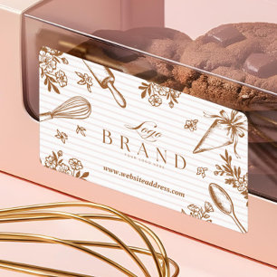 Étiquette Logo de la boutique de boulangerie pour pâtisserie