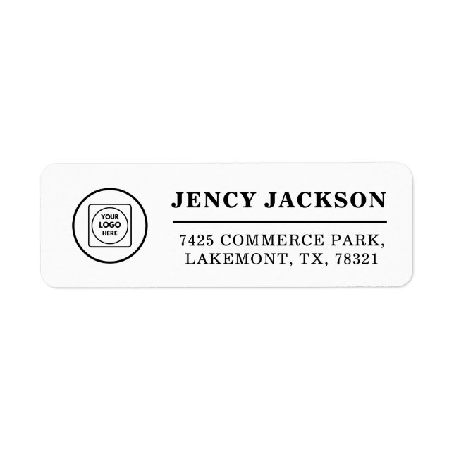 Étiquette Logo de société propre Retour de marque profession (Devant)