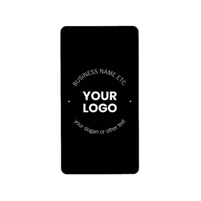 Étiquette Logo de votre entreprise et texte modifiable | Noi (Devant)