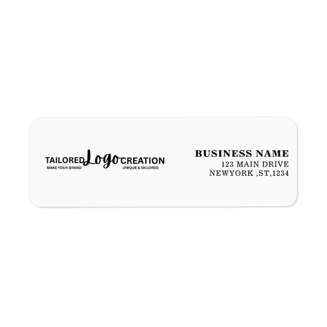 Étiquette Logo d'entreprise commerciale Propre Marque profes (Devant)