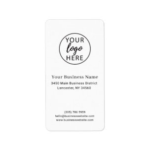 Étiquette Logo d'entreprise minimaliste personnalisé