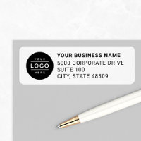 Logo d'entreprise personnalisé Adresse de retour b