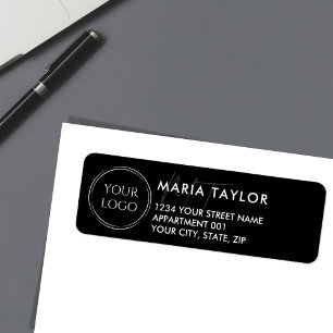Étiquette Logo d'entreprise personnalisé Monogramme moderne