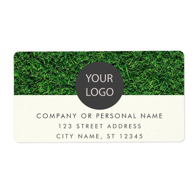 Étiquette Logo personnalisé | Entrepôt de pelouse profession (Devant)