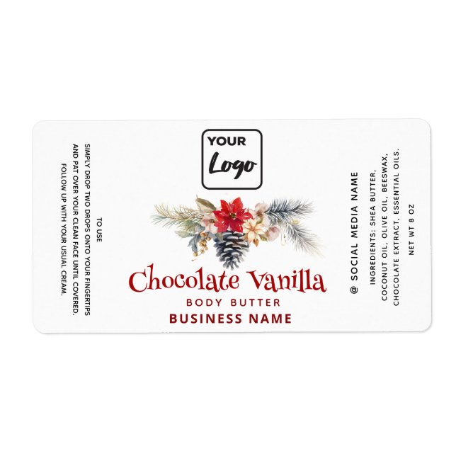 Étiquette Logo personnalisé moderne Produit d'affaires de va (Devant)