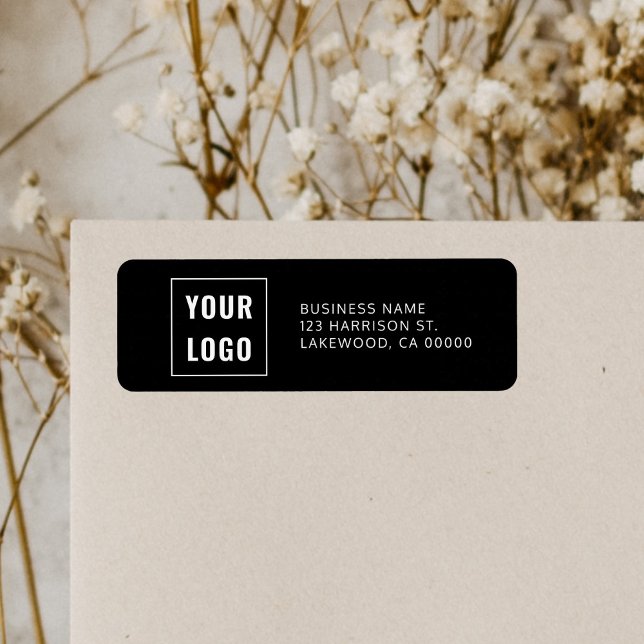 Étiquette Logo Professional Simple Return Address (Créateur téléchargé)
