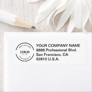 Étiquette Logo Professionnel Professionnel Minimal Business