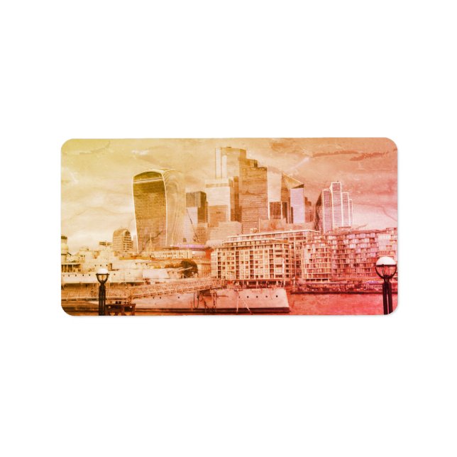 Étiquette London - The City (Devant)