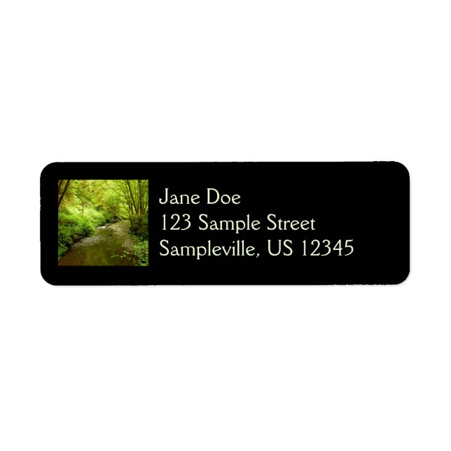 Étiquette Lost Man Creek I au Redwood National Park (Devant)