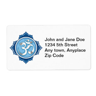 Étiquette Lotus bleu OM
