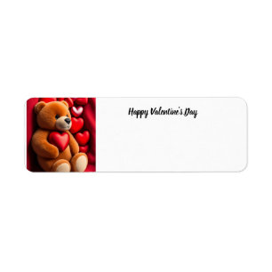 Étiquette L'ours en peluche de la Saint Valentin Retourner l