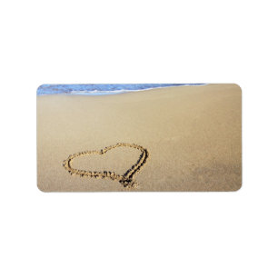 Étiquette Love Heart Beach