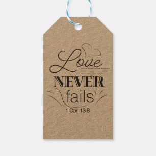 étiquette Love Never Fails