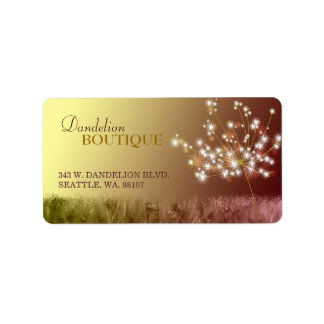 Étiquette Lovely Dandelion Business Marketing