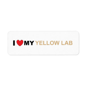 Étiquette LR amour jaune