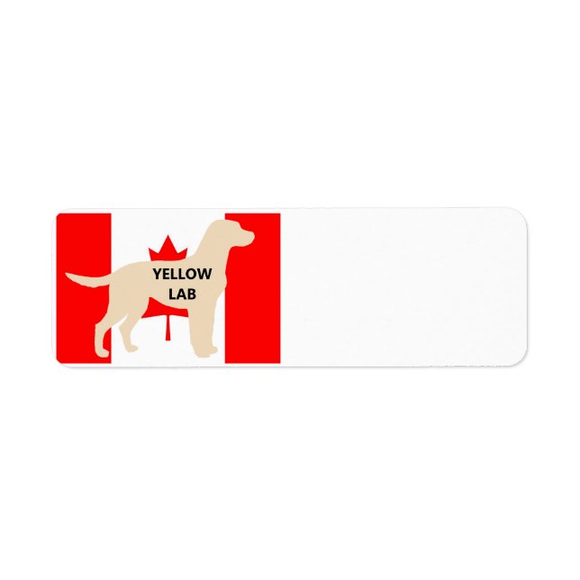 Étiquette LR jaune nom de laboratoire silhouette sur flg (Devant)