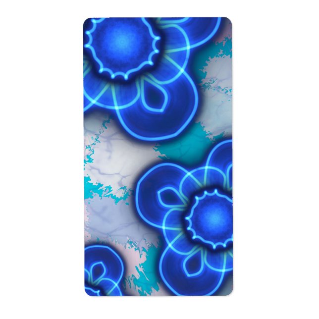 Étiquette Lumière bleue (Devant)