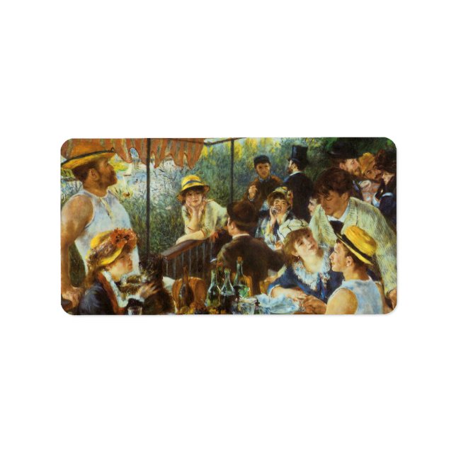 Étiquette Luncheon of the Boating Party by Pierre Renoir (Devant)