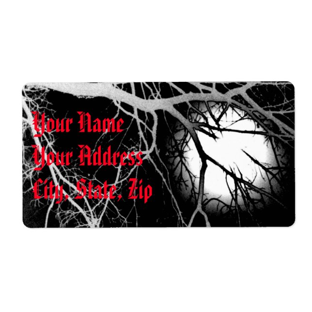 Étiquette Lune (Devant)