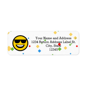 Étiquette Lunettes de soleil fraîches Emoji