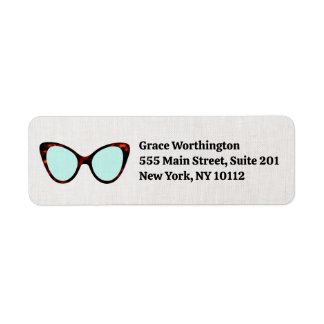 Étiquette Lunettes de soleil rétro