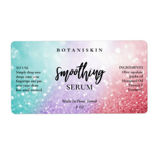 Étiquette Lux Cotton Candy Parties scintillant Face Sérum Ét