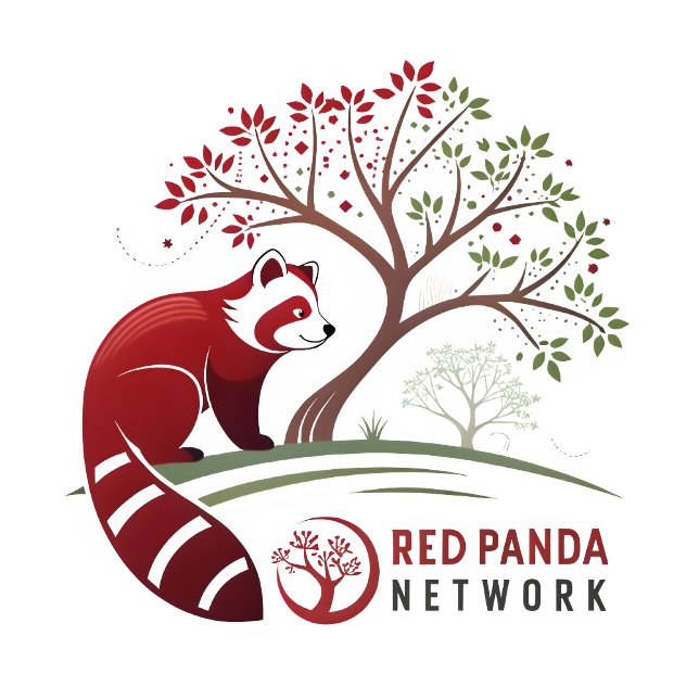 Étiquette Luxe Rayures Noires et Blanches avec Accent de Lab (Red panda tee Shirt )