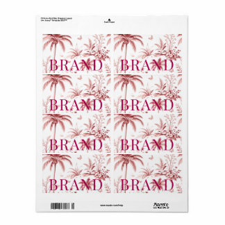 Étiquette Luxury Custom Logo for labels |fancy Boutiq