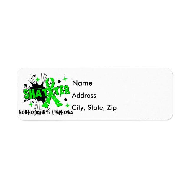 Étiquette Lymphome de Shatter Non-Hodgkin (Devant)