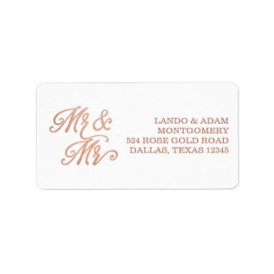 Étiquette M. et M. Faux Copper