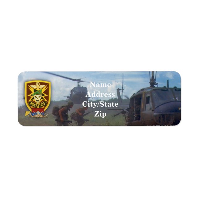 Étiquette mac v sog macv vietnam guerre (Devant)
