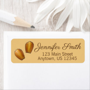 Étiquette Madeleines Chef pâtisserie Pâtisserie