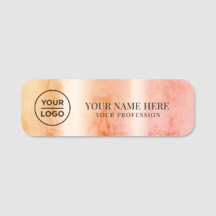 Étiquette magnétique employé de logo ombré esthéti