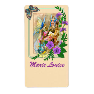Étiquette Magnifique Motif Fairy Nameplaques /Bookplaques