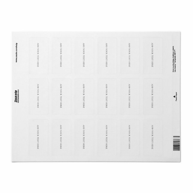 Étiquette Mailing Label (Feuille entière)