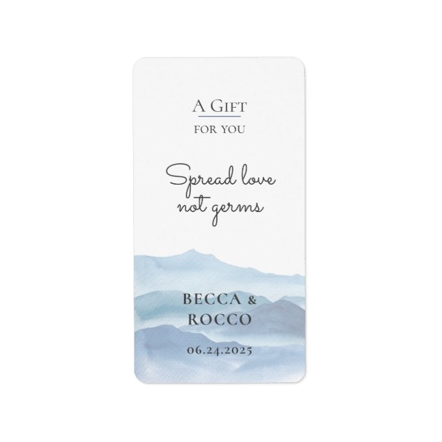 Étiquette Main Sanitizer (Devant)