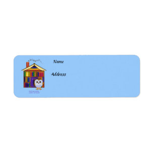 Étiquette Maison rêveuse - bibliothèque !