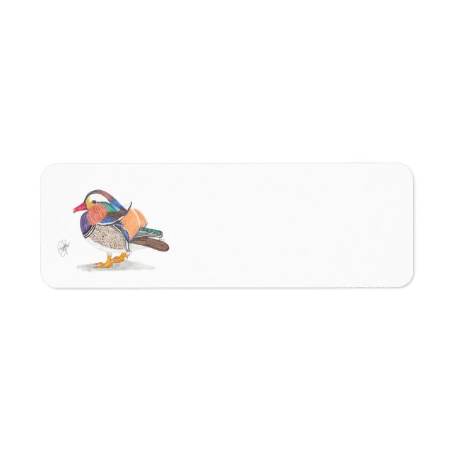 ÉTIQUETTE MANDARIN DUCK (Devant)
