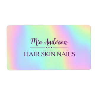 Étiquette Maquilleuse Nail Holographique Irridescent