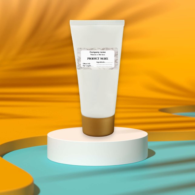 Étiquette Marbre beige (Créateur téléchargé)