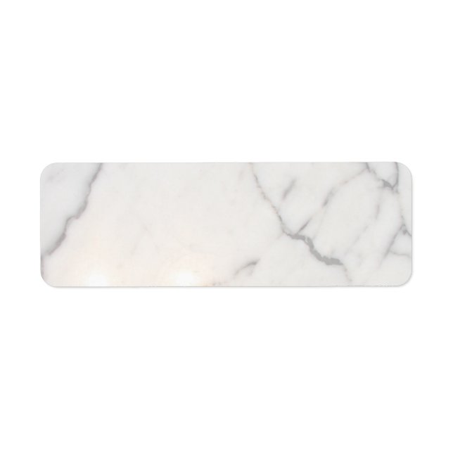 Étiquette Marbre blanc (Devant)