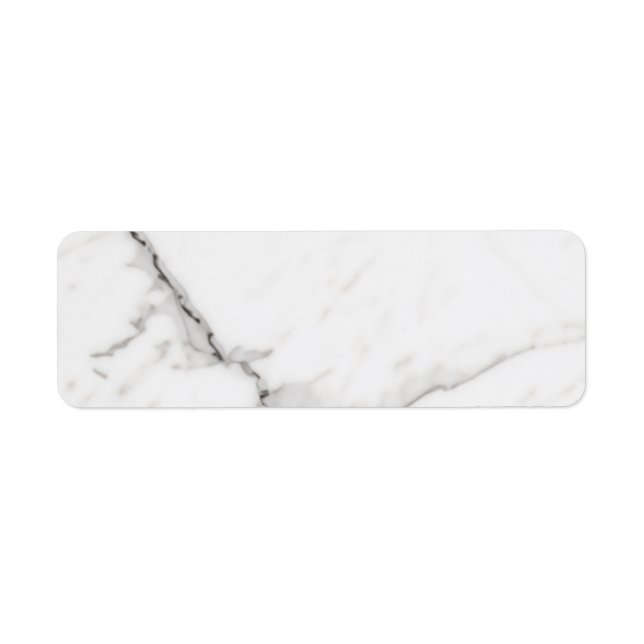 Étiquette Marbre Blanc  (Devant)