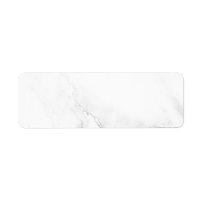 Étiquette Marbre Blanc (Devant)