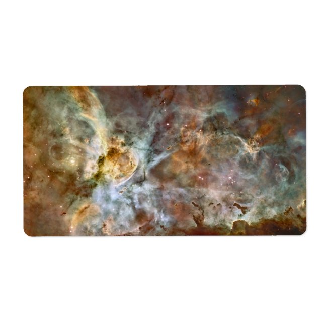 Étiquette Marbre en pastel dans la nébuleuse de Carina (Devant)