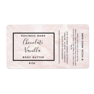 Étiquette Marbre minimaliste de typographie moderne