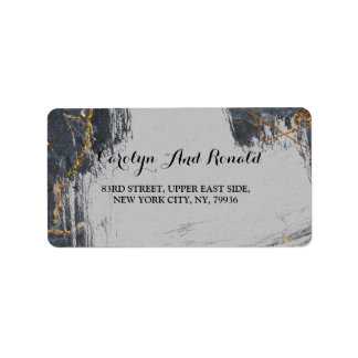 Étiquette Marbre Pailleté Géométrique