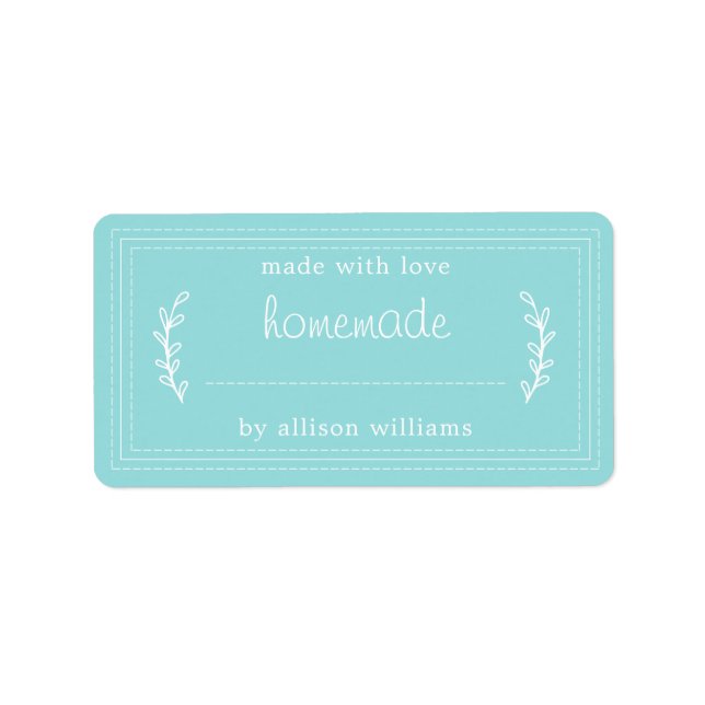 Étiquette Marchandises Rustiques faites maison confiture Can (Devant)