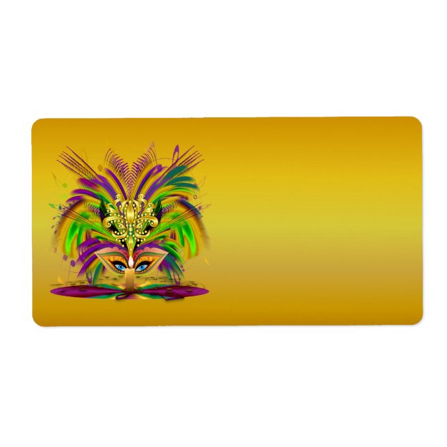 Étiquette Mardi-Gras-Mask-The-Queen-V-4 (Devant)